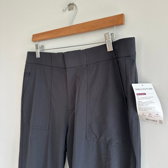 Athleta Tribeca Utility Crop Pant Black 10 NWT - Picture 7 of 12